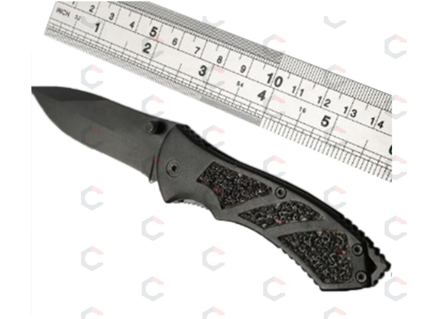 Lenktinis peilis | juoda apdaila su matine tekstūra | 16.3 cm (FK6) 3 Lenktinis peilis | juoda apdaila su matine tekstūra | 16.3 cm (FK6) 3