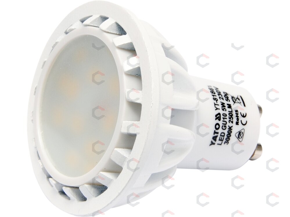 Lemputė LED GU10 230V 5W 250LM WW (YT-81861) Lemputė LED GU10 230V 5W 250LM WW (YT-81861)