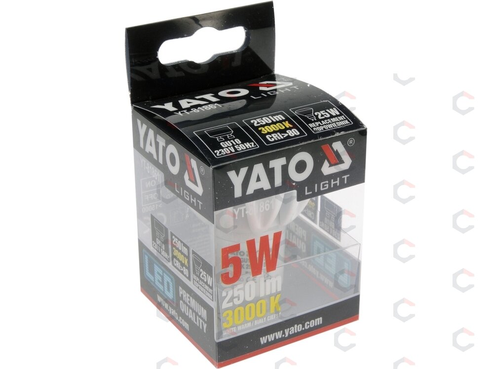 Lemputė LED GU10 230V 5W 250LM WW (YT-81861) 1 Lemputė LED GU10 230V 5W 250LM WW (YT-81861) 1