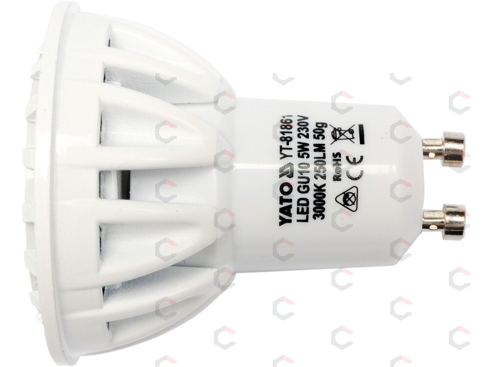 Lemputė LED GU10 230V 5W 250LM WW (YT-81861) 2 Lemputė LED GU10 230V 5W 250LM WW (YT-81861) 2