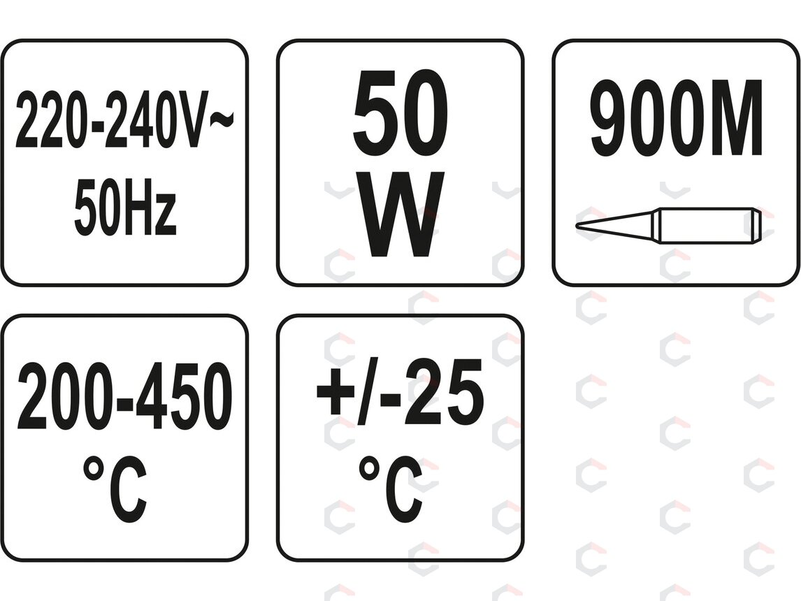 Lituoklis | 900 mm antgalis | 200-450C | 50W (YT-82700) 4 Lituoklis | 900 mm antgalis | 200-450C | 50W (YT-82700) 4