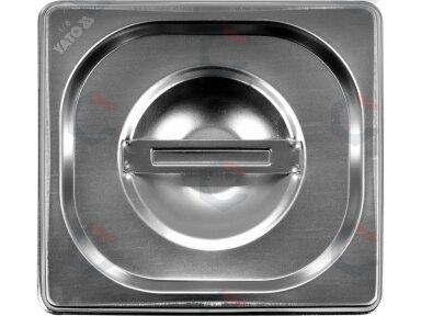 Dangtis nerūdijančio plieno GN 1/6 indui | 176 × 162 mm (YG-00374)