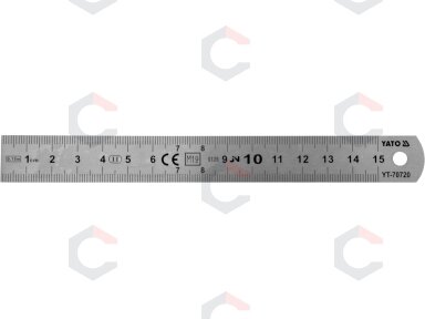 Liniuotė plieninė | SS | 150 mm (YT-70720)