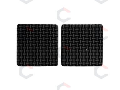 Lipnūs padukai baldams juodi 85x85mm 2vnt. (74898)