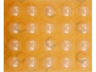 Lipnūs padukai baldams silikoniniai skaidrūs 10mm 20vnt. (74911)