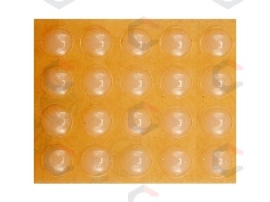 Lipnūs padukai baldams silikoniniai skaidrūs 10mm 20vnt. (74911)