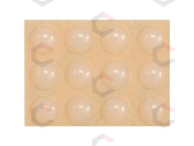 Lipnūs padukai baldams silikoniniai skaidrūs 13mm 12vnt. (74912)