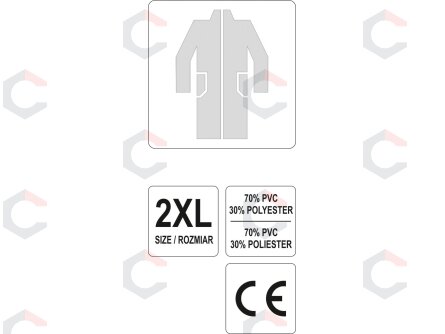 Lietpaltis CLOUDBURST | XXL dydis (74632) 1 Lietpaltis CLOUDBURST | XXL dydis (74632) 1