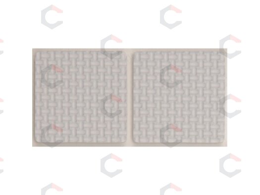 Lipnūs padukai baldams balti 85x85mm 2vnt. (74904) Lipnūs padukai baldams balti 85x85mm 2vnt. (74904)