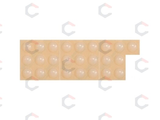 Lipnūs padukai baldams silikoniniai skaidrūs 8mm 25vnt. (74910) Lipnūs padukai baldams silikoniniai skaidrūs 8mm 25vnt. (74910)