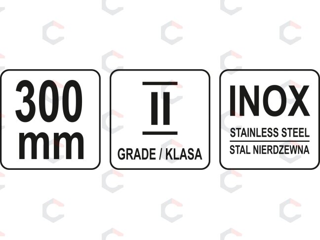 Liniuotė plieninė | SS | 300 mm (YT-70721) 3 Liniuotė plieninė | SS | 300 mm (YT-70721) 3
