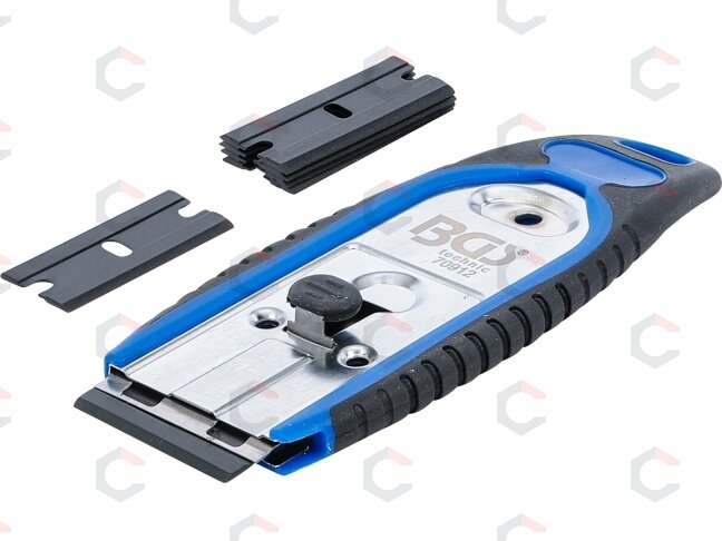Lipdukų grandiklis | 40 mm | su 6 plastikiniais gramdymo peiliukais (70912) Lipdukų grandiklis | 40 mm | su 6 plastikiniais gramdymo peiliukais (70912)