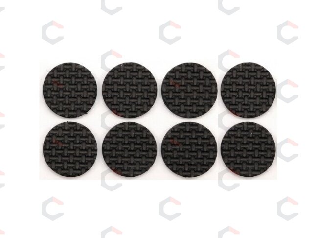Lipnūs padukai baldams juodi 38mm/8vnt. (74887) Lipnūs padukai baldams juodi 38mm/8vnt. (74887)
