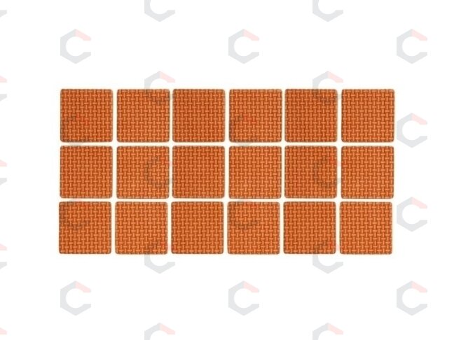 Lipnūs padukai baldams rudi 25x25mm 18vnt. (74892) Lipnūs padukai baldams rudi 25x25mm 18vnt. (74892)