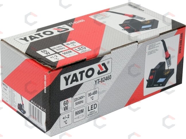 Litavimo stotelė su skaitmeniniu LED ekranu | 900 mm | 60 W (YT-82460) 4 Litavimo stotelė su skaitmeniniu LED ekranu | 900 mm | 60 W (YT-82460) 4