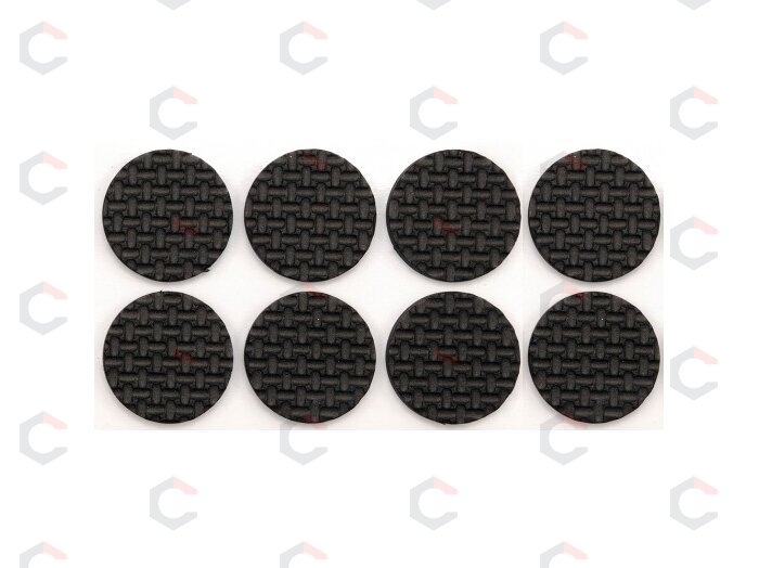 Lipnūs padukai baldams juodi 38mm/8vnt. (74887) Lipnūs padukai baldams juodi 38mm/8vnt. (74887)