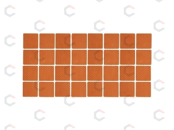 Lipnūs padukai baldams rudi 18x18mm 32vnt. (74891) Lipnūs padukai baldams rudi 18x18mm 32vnt. (74891)