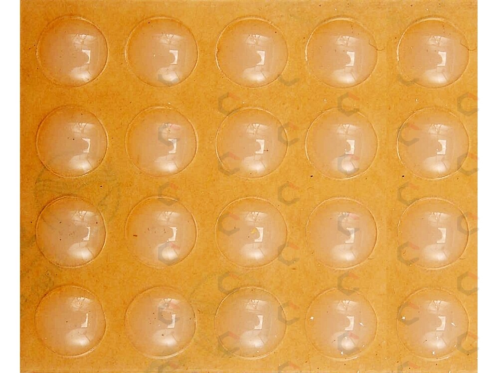 Lipnūs padukai baldams silikoniniai skaidrūs 10mm 20vnt. (74911) Lipnūs padukai baldams silikoniniai skaidrūs 10mm 20vnt. (74911)