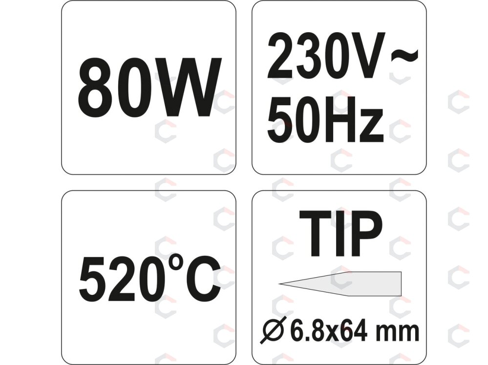Lituoklis | 80W (YT-8273) 2 Lituoklis | 80W (YT-8273) 2