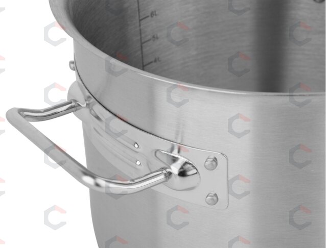 Žemas nerūdijančio plieno puodas su dangčiu | Ø 30 cm | 300 × 200 mm | 14 l (YG-00047) 2 Žemas nerūdijančio plieno puodas su dangčiu | Ø 30 cm | 300 × 200 mm | 14 l (YG-00047) 2