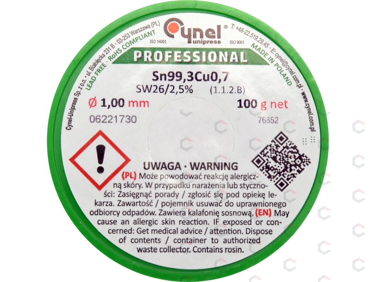 Lydmetalis be švino | Ø 1.0 mm | 100g (76852) 1 Lydmetalis be švino | Ø 1.0 mm | 100g (76852) 1