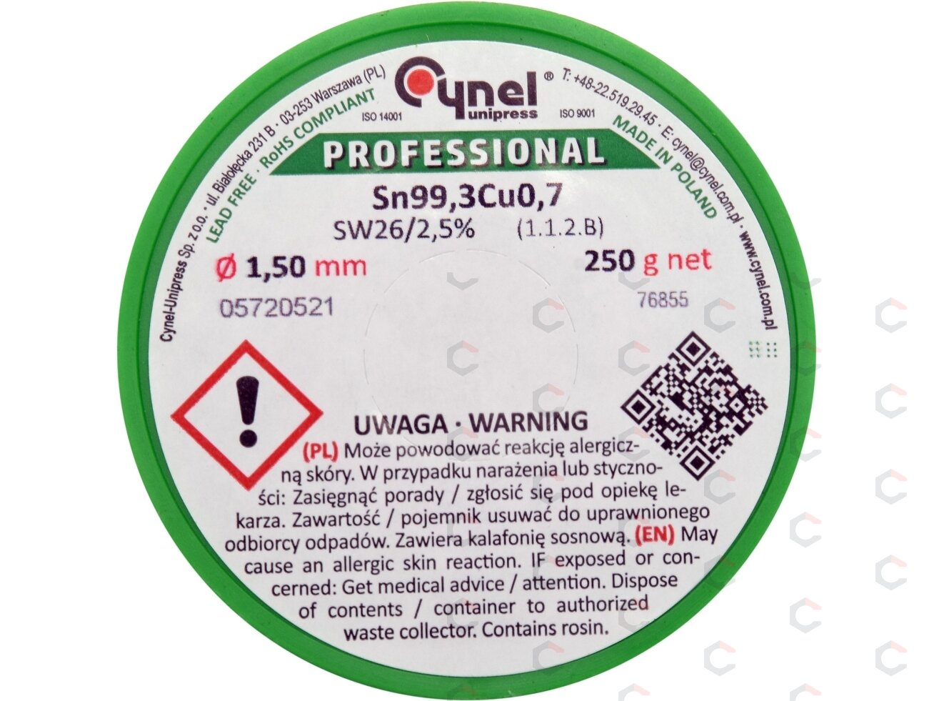 Lydmetalis be švino | Ø 1.5 mm | 250g (76855) 1