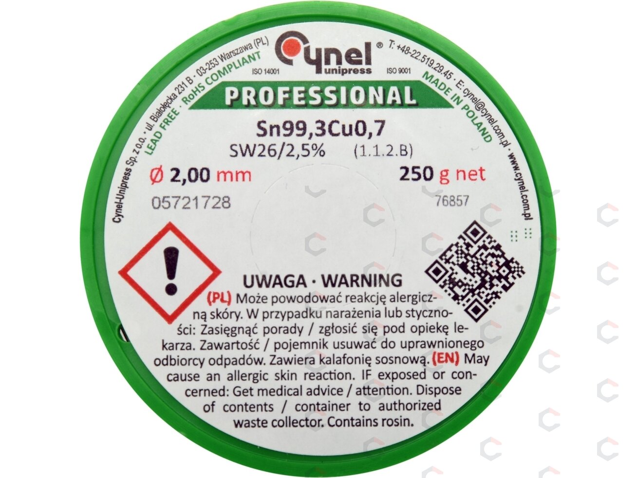 Lydmetalis be švino | Ø 2.0 mm | 250g (76857) 1 Lydmetalis be švino | Ø 2.0 mm | 250g (76857) 1