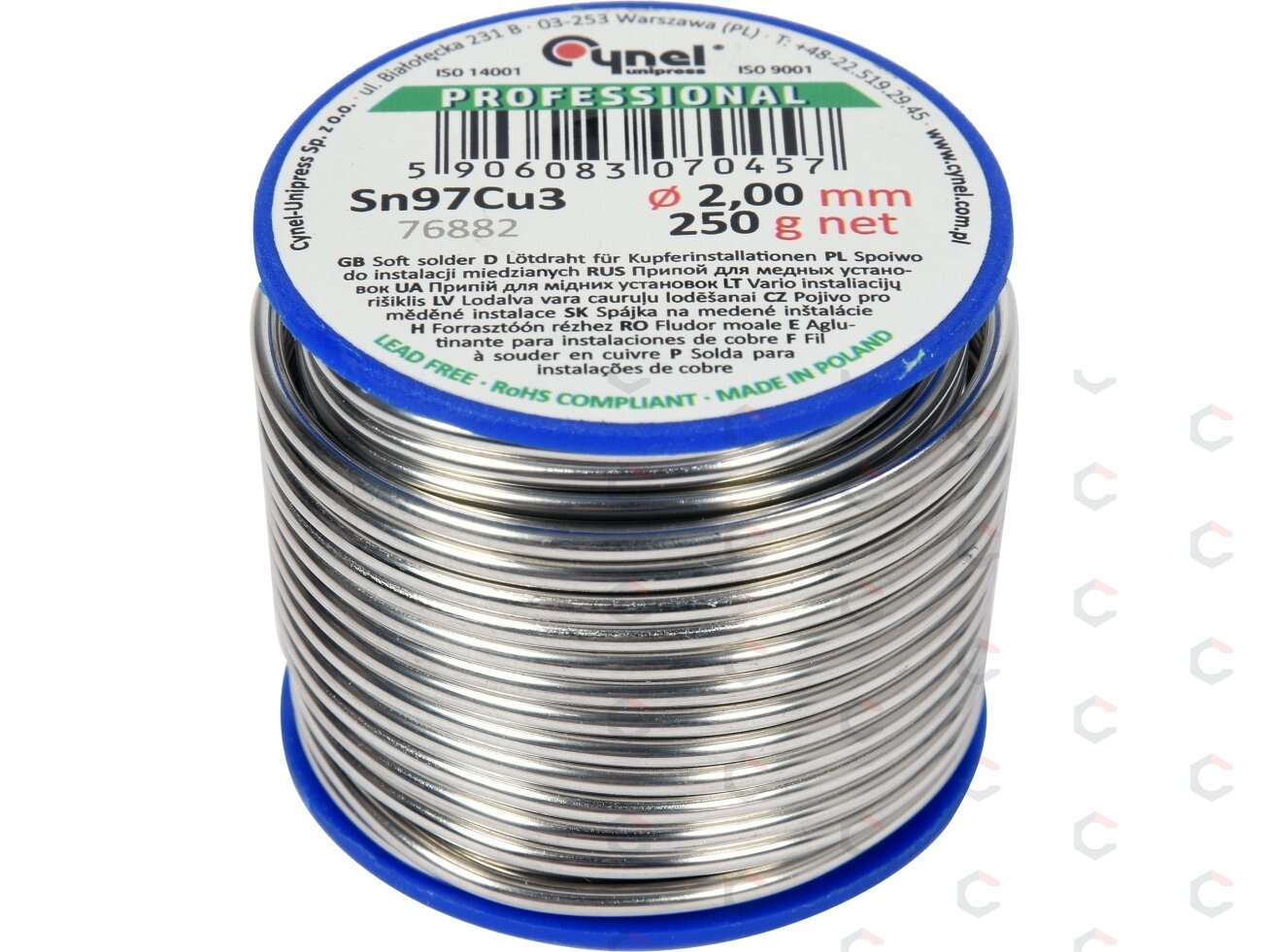 Lydmetalis minkštas | Ø 2.0 mm | 250g (76882) Lydmetalis minkštas | Ø 2.0 mm | 250g (76882)