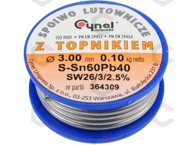 Lydmetalio viela Ø 3,00mm. 100g su fliusu (76826)