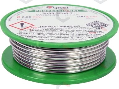 Lydmetalis be švino | Ø 2.0 mm | 100g (76856)