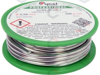 Lydmetalis be švino | Ø 2.5 mm | 100g (76858)