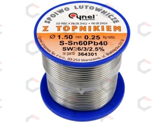 Lydmetalio viela Ø 1,50mm. 250g su fliusu (76815) 1 Lydmetalio viela Ø 1,50mm. 250g su fliusu (76815) 1