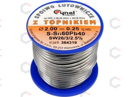 Lydmetalio viela Ø 2,00mm. 250g su fliusu (76819) 1 Lydmetalio viela Ø 2,00mm. 250g su fliusu (76819) 1