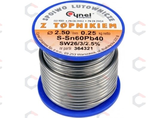 Lydmetalio viela Ø 2,50mm. 250g su fliusu (76823) 1 Lydmetalio viela Ø 2,50mm. 250g su fliusu (76823) 1