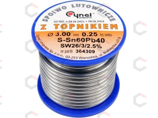 Lydmetalio viela Ø 3,00mm. 250g su fliusu (76827) 1 Lydmetalio viela Ø 3,00mm. 250g su fliusu (76827) 1