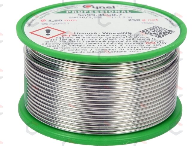 Lydmetalis be švino | Ø 1.5 mm | 250g (76855)