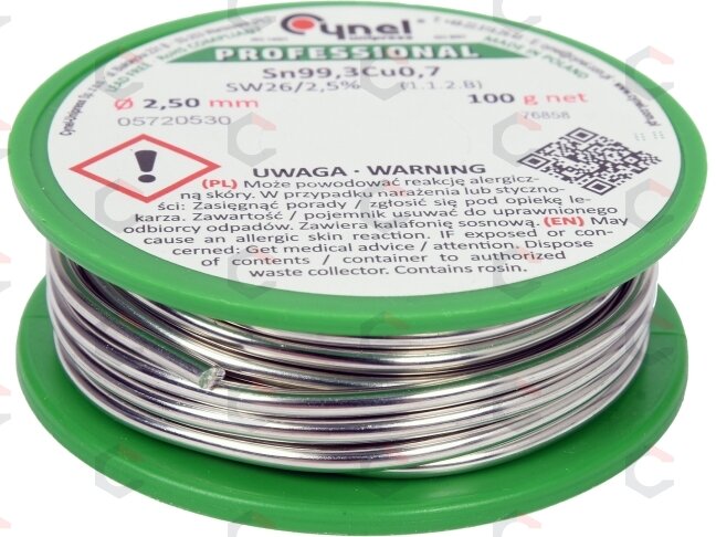 Lydmetalis be švino | Ø 2.5 mm | 100g (76858) Lydmetalis be švino | Ø 2.5 mm | 100g (76858)