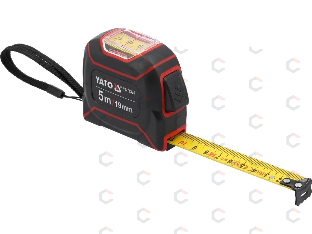 Matavimo ruletė | su viršutiniu ciferblatu | 19 mm x 5 m (YT-71320) Matavimo ruletė | su viršutiniu ciferblatu | 19 mm x 5 m (YT-71320)