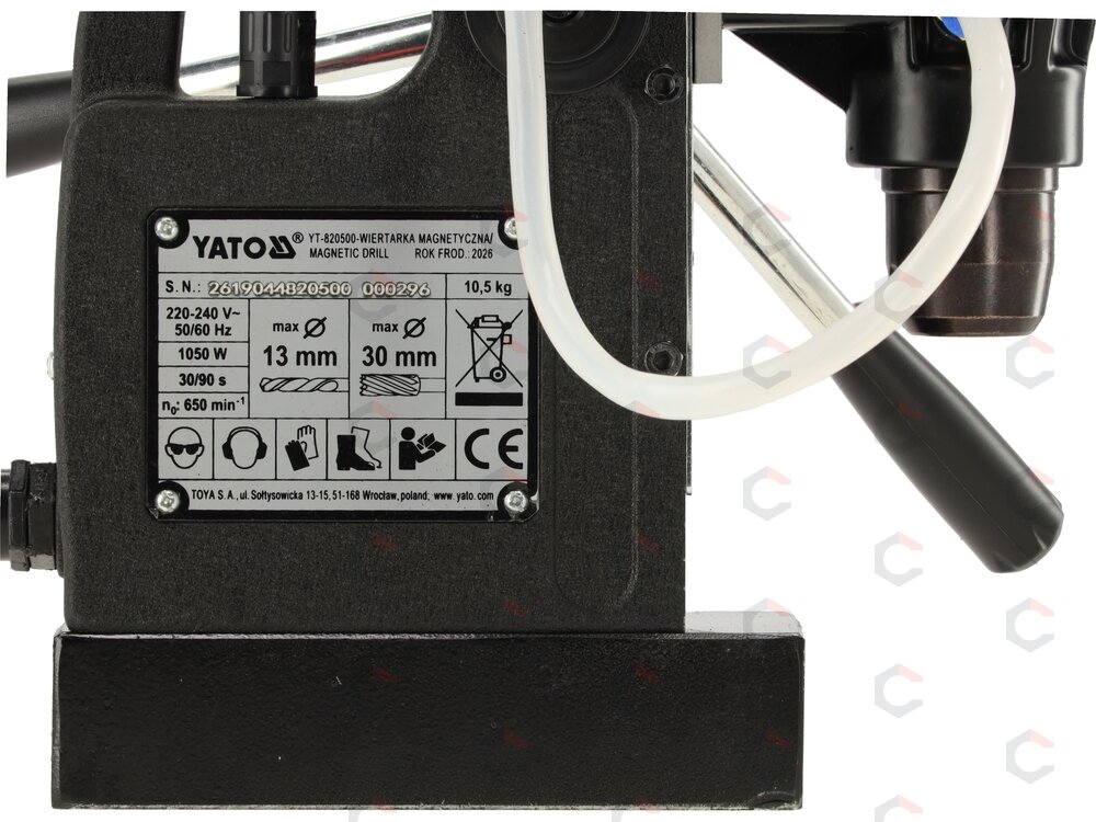 Magnetinės gręžimo staklės | 1050W | Ø30 mm | elektromagnetinė bazė | 3/4" (YT-820500) 9 Magnetinės gręžimo staklės | 1050W | Ø30 mm | elektromagnetinė bazė | 3/4" (YT-820500) 9