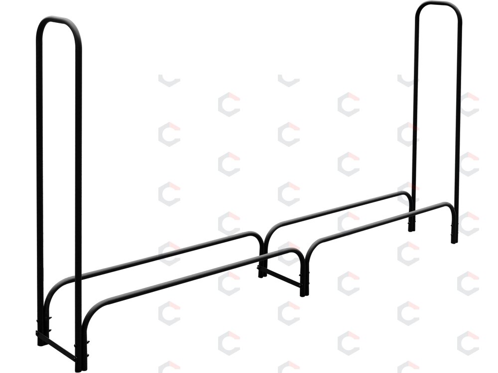 Malkų stovas plieninis | 30 cm | 200X25XH115 cm (33301) Malkų stovas plieninis | 30 cm | 200X25XH115 cm (33301)
