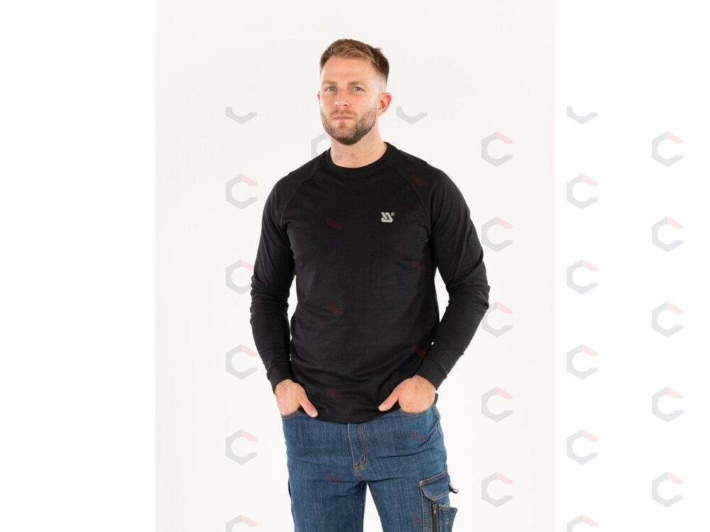 Vyriški marškinėliai ilgomis rankovėmis | juodi | 100% medvilnė | 2XL dydis (YT-78834) 1 Vyriški marškinėliai ilgomis rankovėmis | juodi | 100% medvilnė | 2XL dydis (YT-78834) 1