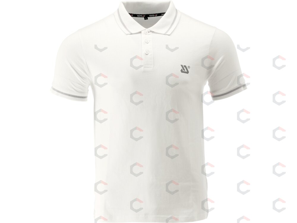POLO marškinėliai | balti | 100% medvilnė | 3XL dydis (YT-78611) POLO marškinėliai | balti | 100% medvilnė | 3XL dydis (YT-78611)