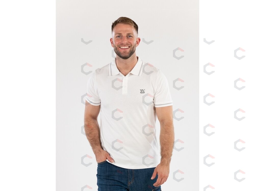 POLO marškinėliai | balti | 100% medvilnė | M dydis (YT-78607) 1 POLO marškinėliai | balti | 100% medvilnė | M dydis (YT-78607) 1
