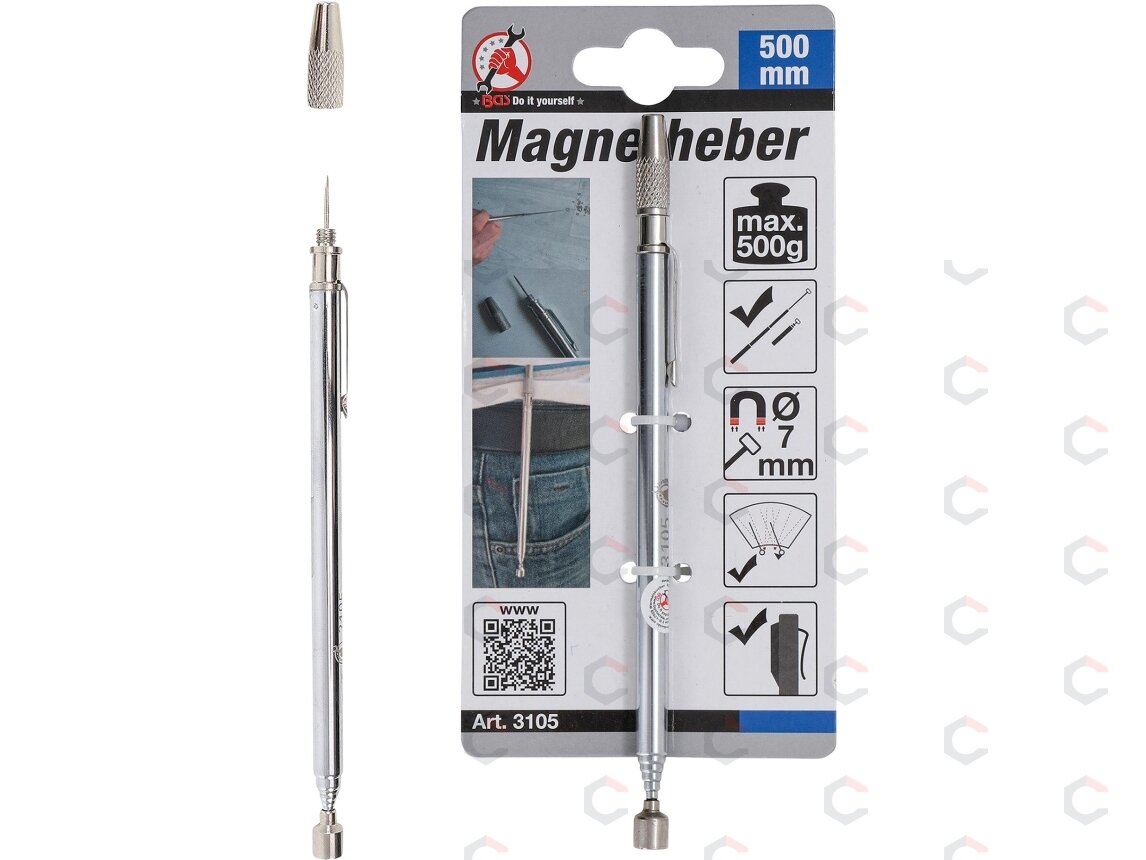Magnetinis keltuvas su adata | 660 mm | trauka 0,5 kg (3105) 3 Magnetinis keltuvas su adata | 660 mm | trauka 0,5 kg (3105) 3