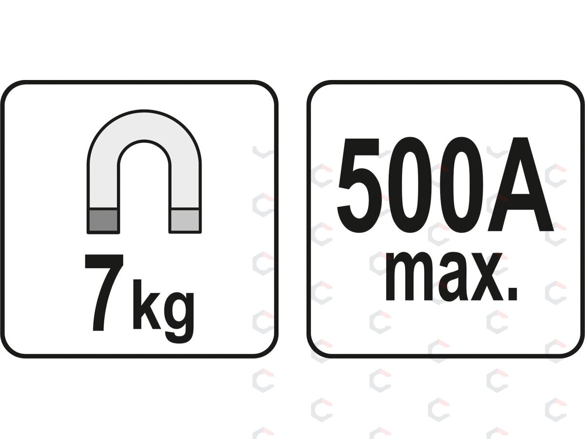 Magnetinis įžeminimas / masės gnybtas | 7 kg | 500A (YT-08625) 3 Magnetinis įžeminimas / masės gnybtas | 7 kg | 500A (YT-08625) 3