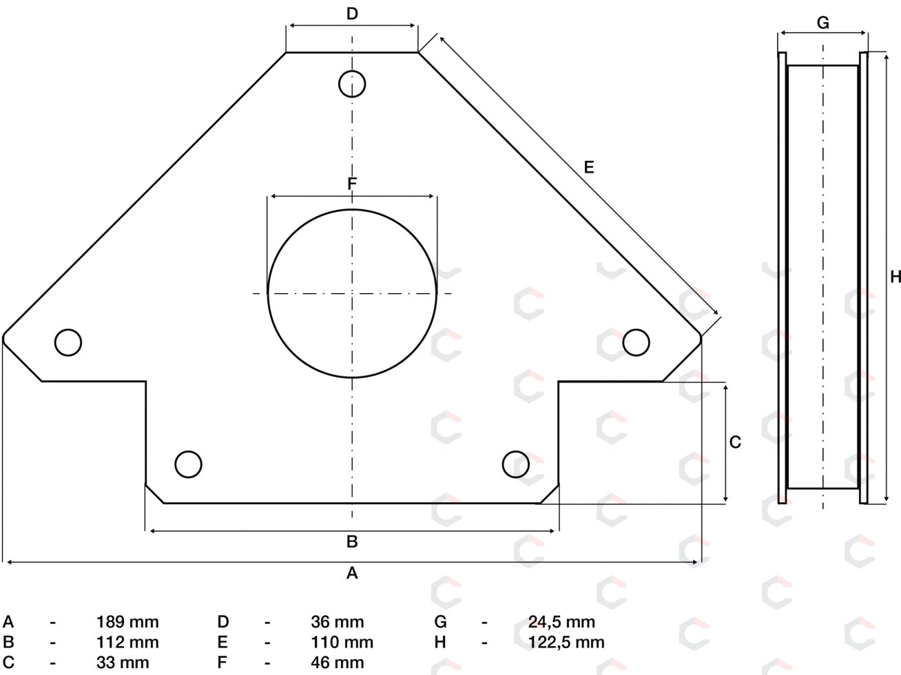 Magnetinis laikiklis suvirinimo darbams | su skyle | 32 kg (3009) 2 Magnetinis laikiklis suvirinimo darbams | su skyle | 32 kg (3009) 2