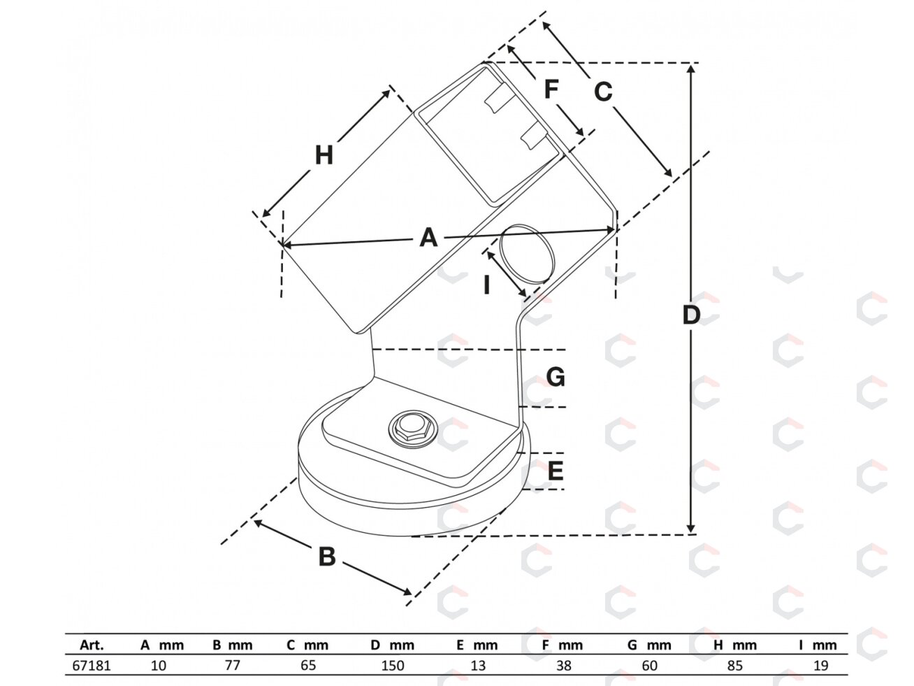 Magnetinis laikiklis | suvirinimo degikliui | su silikonine apsauga (67181B) 1 Magnetinis laikiklis | suvirinimo degikliui | su silikonine apsauga (67181B) 1