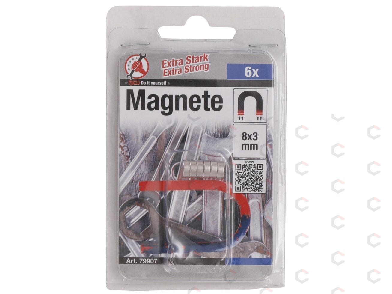 Magnetų rinkinys | ypač stiprūs | Ø 8 mm | 6 vnt. (79907) 3 Magnetų rinkinys | ypač stiprūs | Ø 8 mm | 6 vnt. (79907) 3