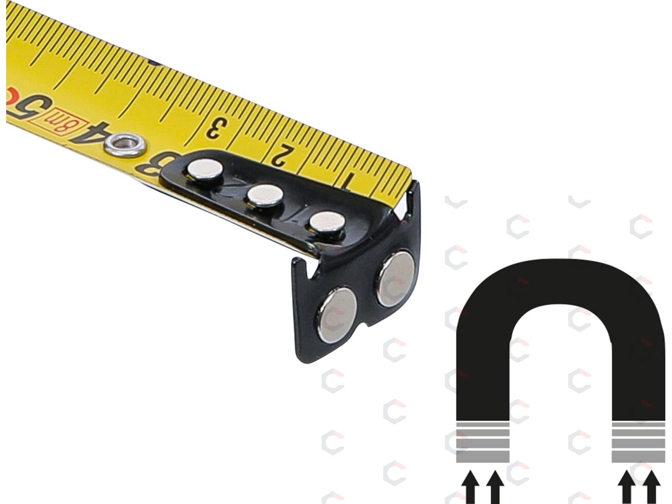 Matavimo ruletė | 25 mm x 8 m (74352) 4 Matavimo ruletė | 25 mm x 8 m (74352) 4
