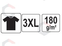 Marškinėliai BASIC klasikiniai | juodi | 100% medvilnė | 3XL dydis (YT-78475) 6
